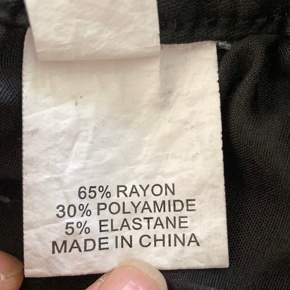 USED DENIM DEPT black stretch pencil Skirt Size 12 girls/ size 8 women - Picture 9 of 9